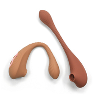 Wosilicone 2-1 Sucking Vibrating Egg Toy for Women Clitoris Vagina G Spot Stimulating Vibrator Mini Girl Sex Toys